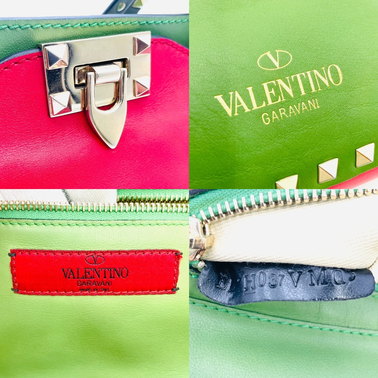 VALENTINO Hand bag Leather Red 2way