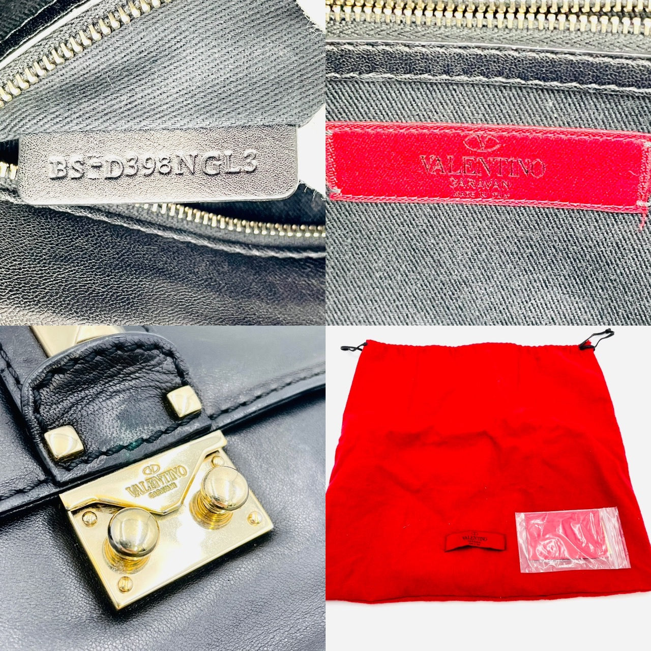 VALENTINO Studded Medium Shoulder Bag