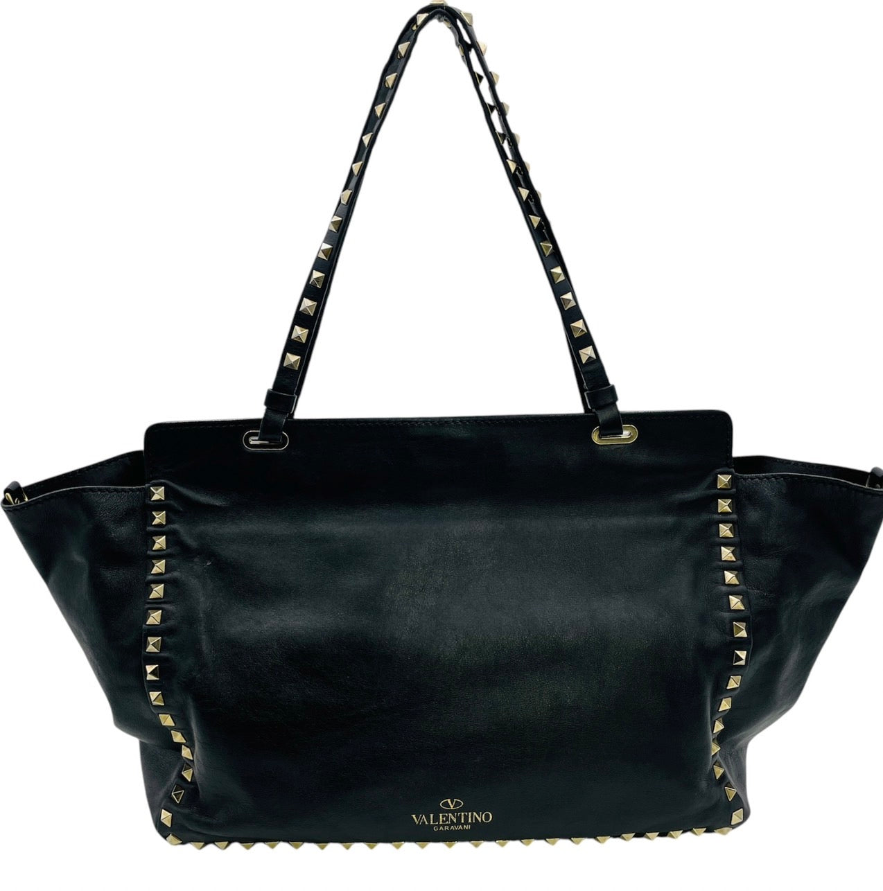 VALENTINO Hand bag Leather Black 2way