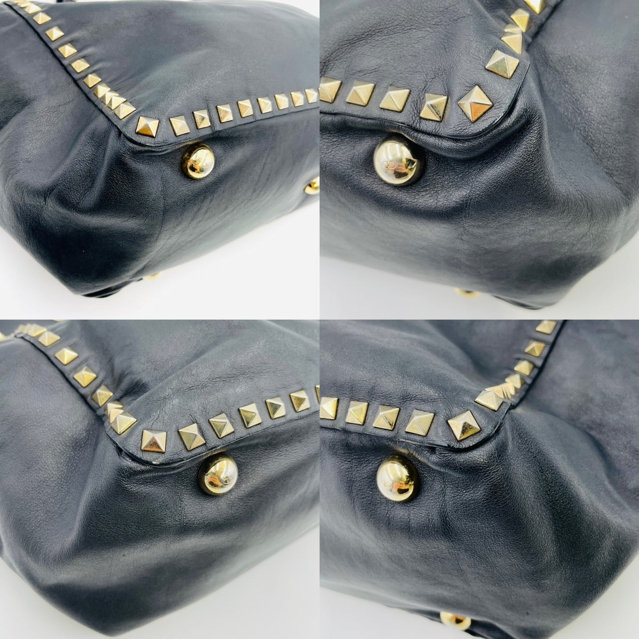 VALENTINO Hand bag Leather Black 2way