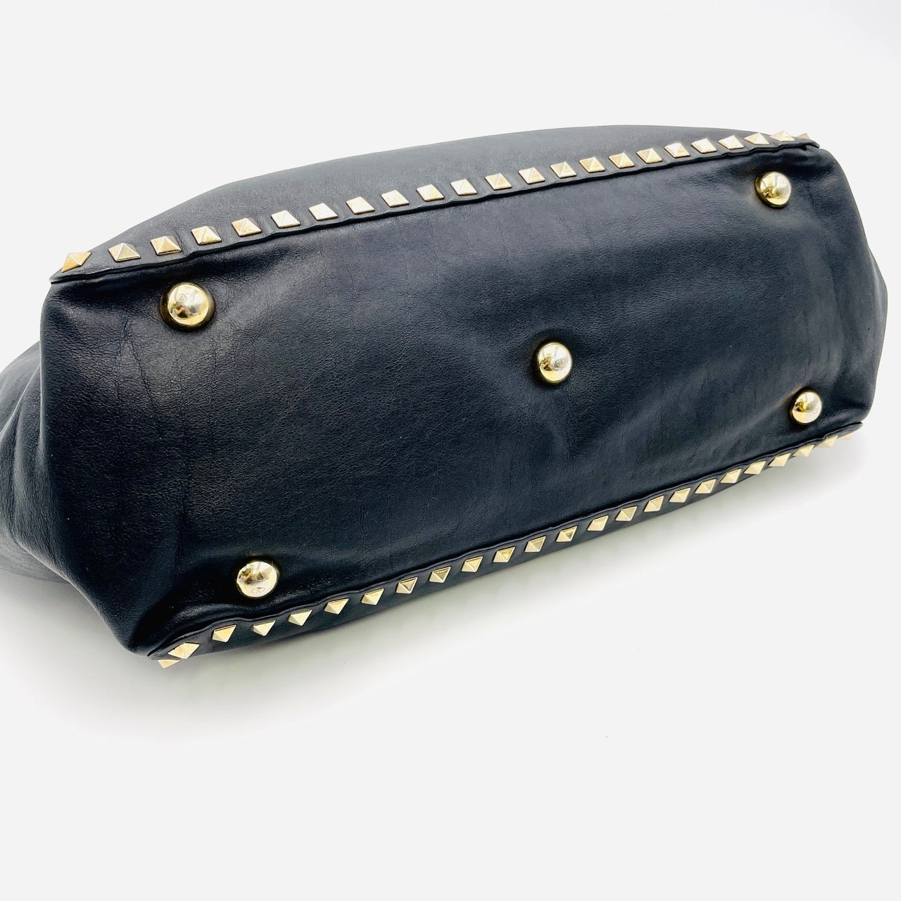 VALENTINO Hand bag Leather Black 2way