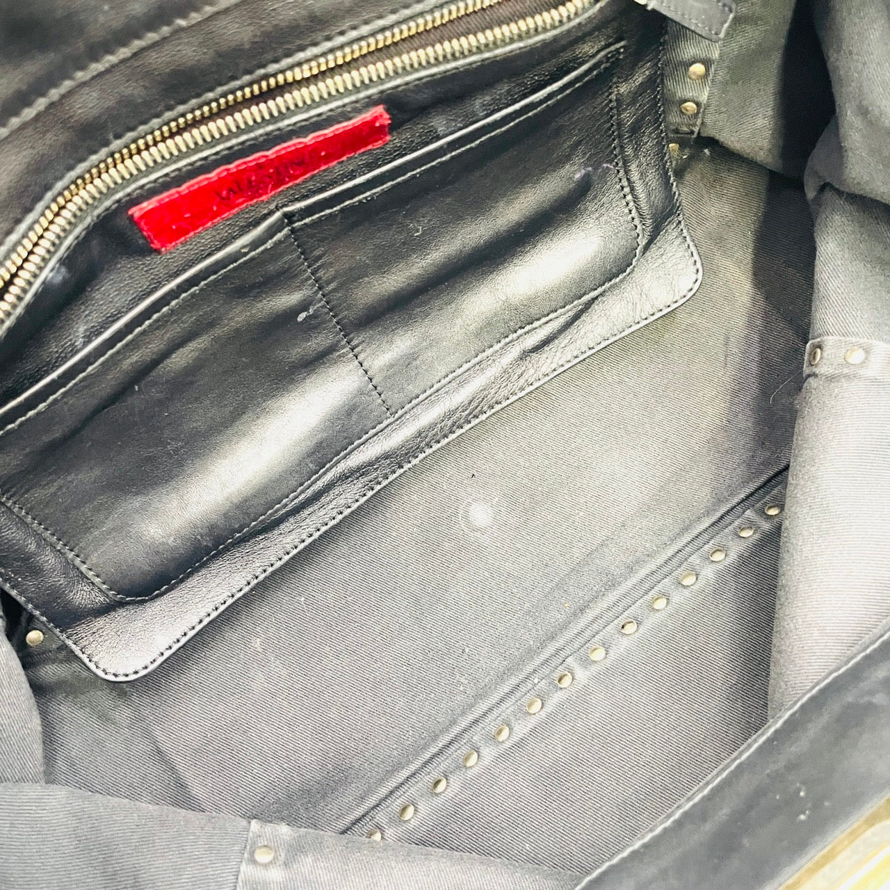 VALENTINO Hand bag Leather Black 2way