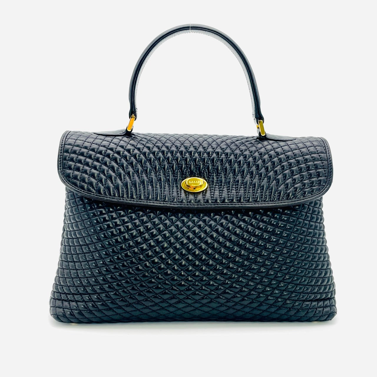 BALLY Handbag Leather Black