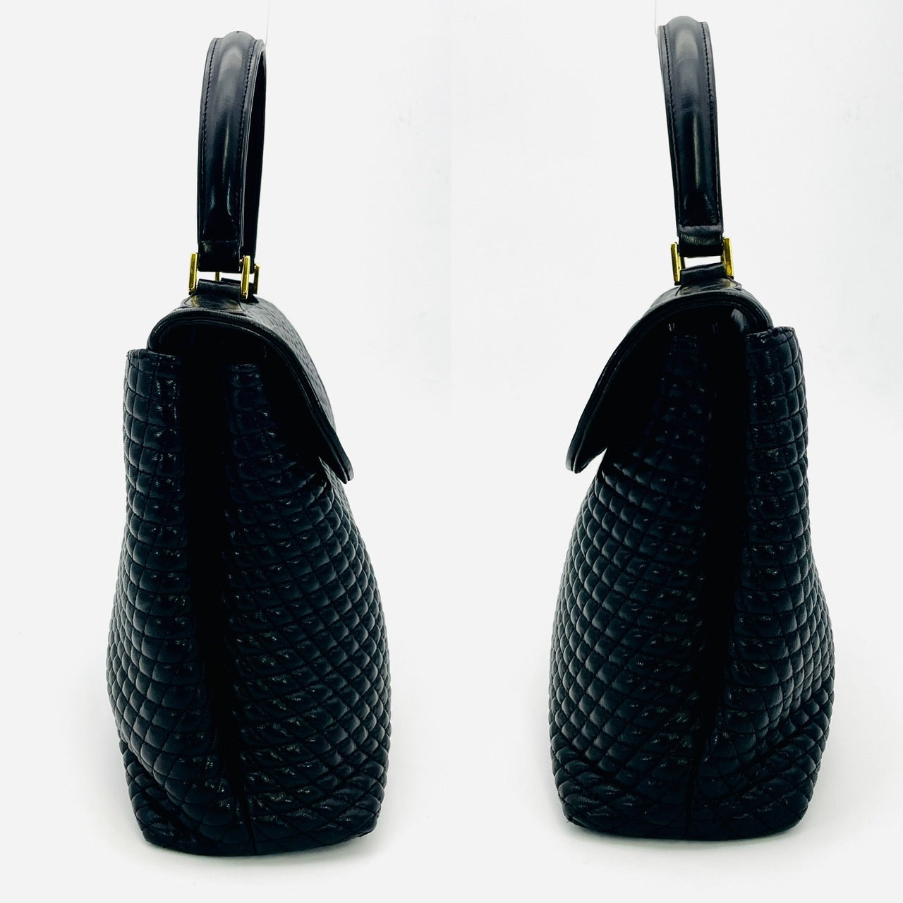 BALLY Handbag Leather Black