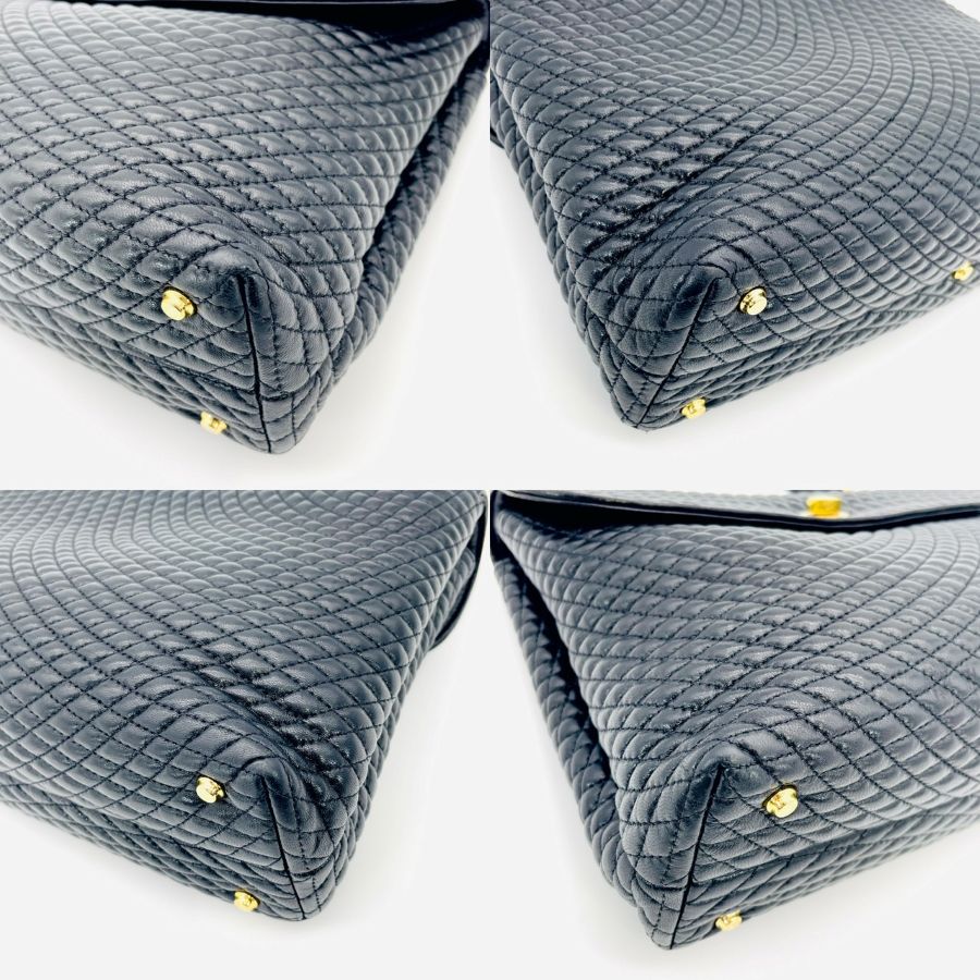 BALLY Handbag Leather Black