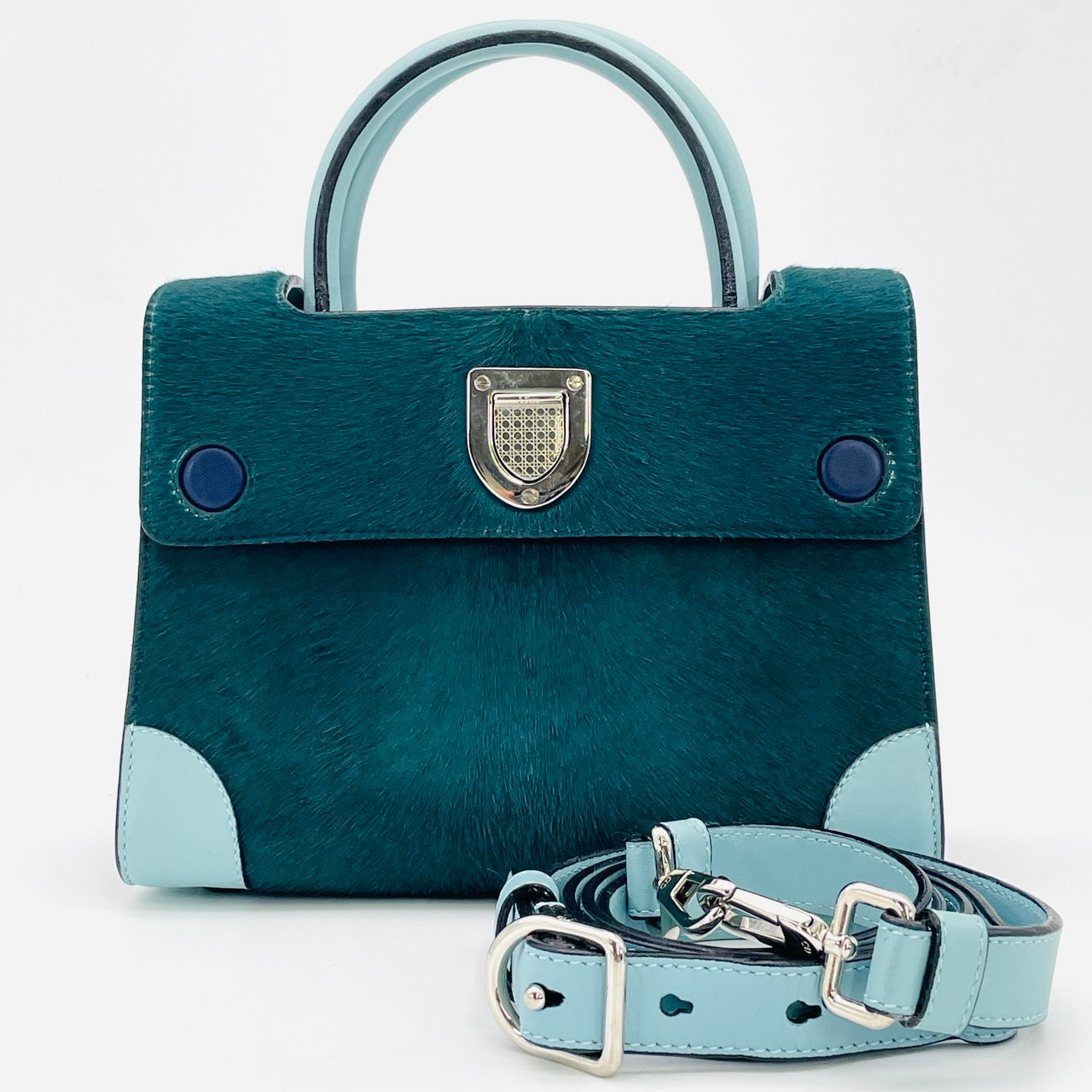 DIOR Ever Handbag Halaco Green and Blue