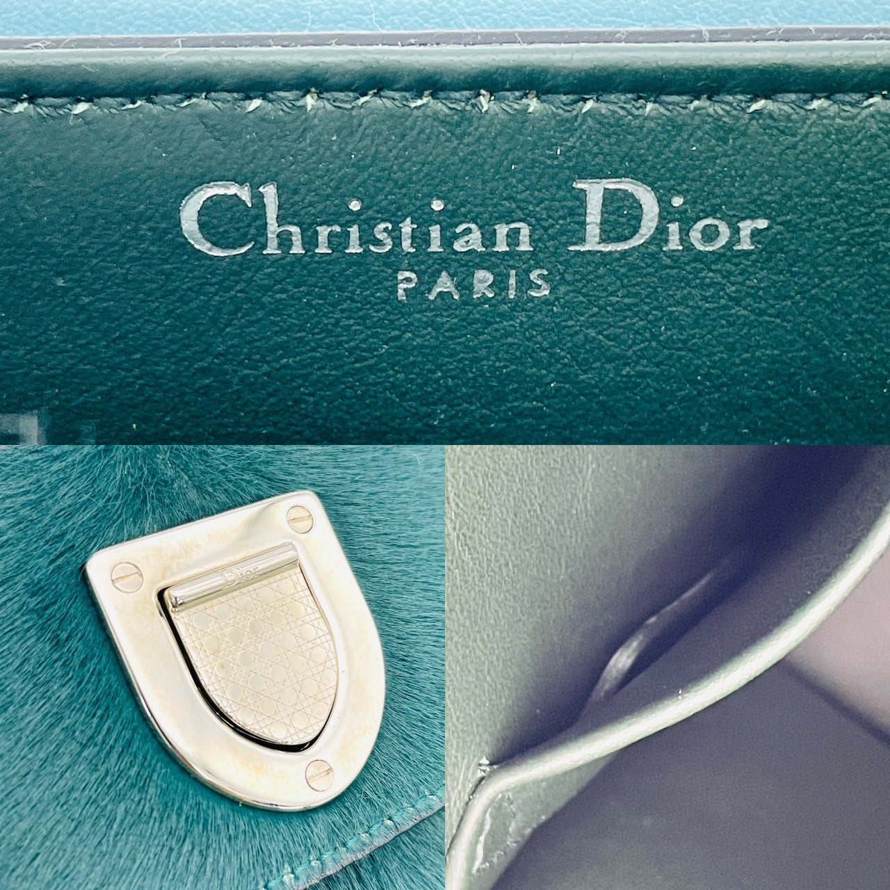 DIOR Ever Handbag Halaco Green and Blue
