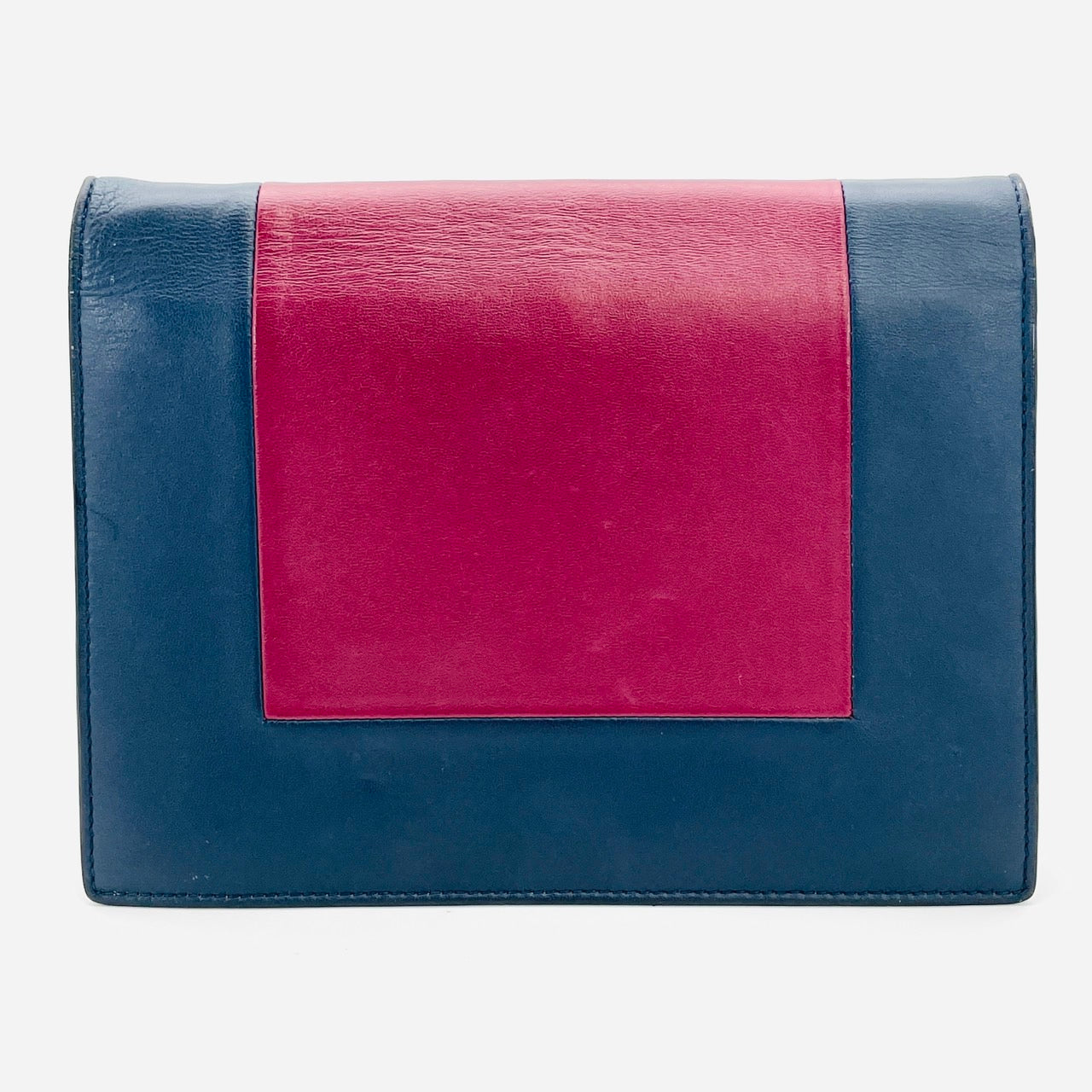 CELINE Chain Shoulder Bag Phoebe Philo leather Navy