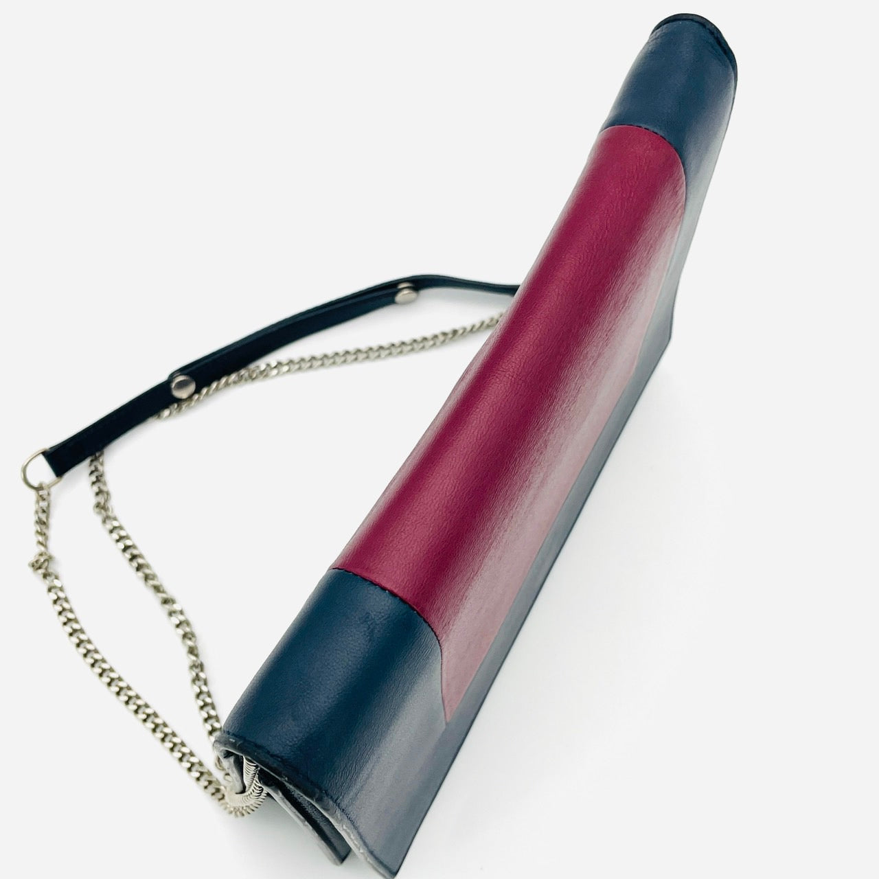 CELINE Chain Shoulder Bag Phoebe Philo leather Navy