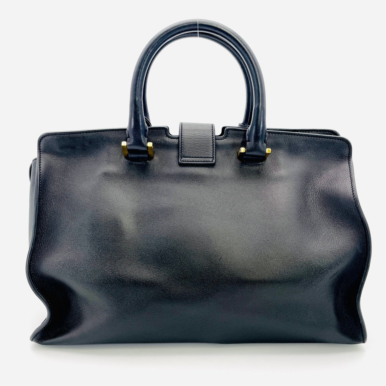 YVES SAINT LAURENT Black Baby Cabas 2 Way Bag
