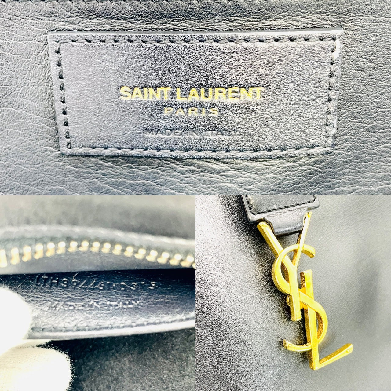 YVES SAINT LAURENT Black Baby Cabas 2 Way Bag