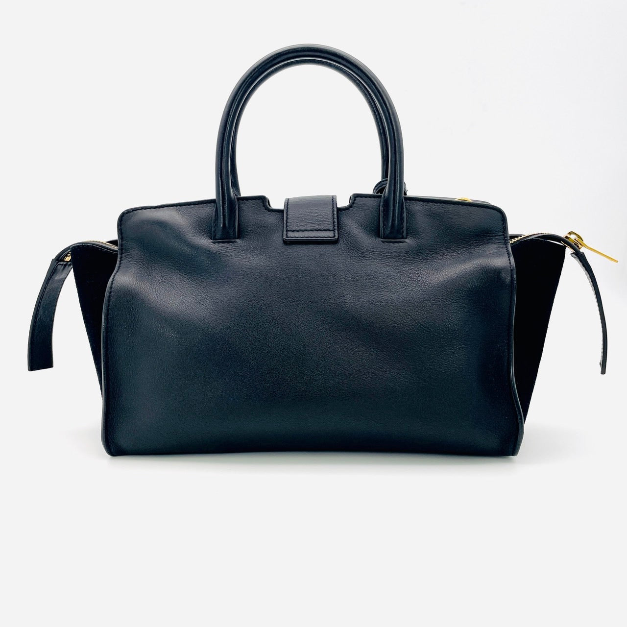 YVES SAINT LAURENT Black Downtown Cabas 2 Way Bag