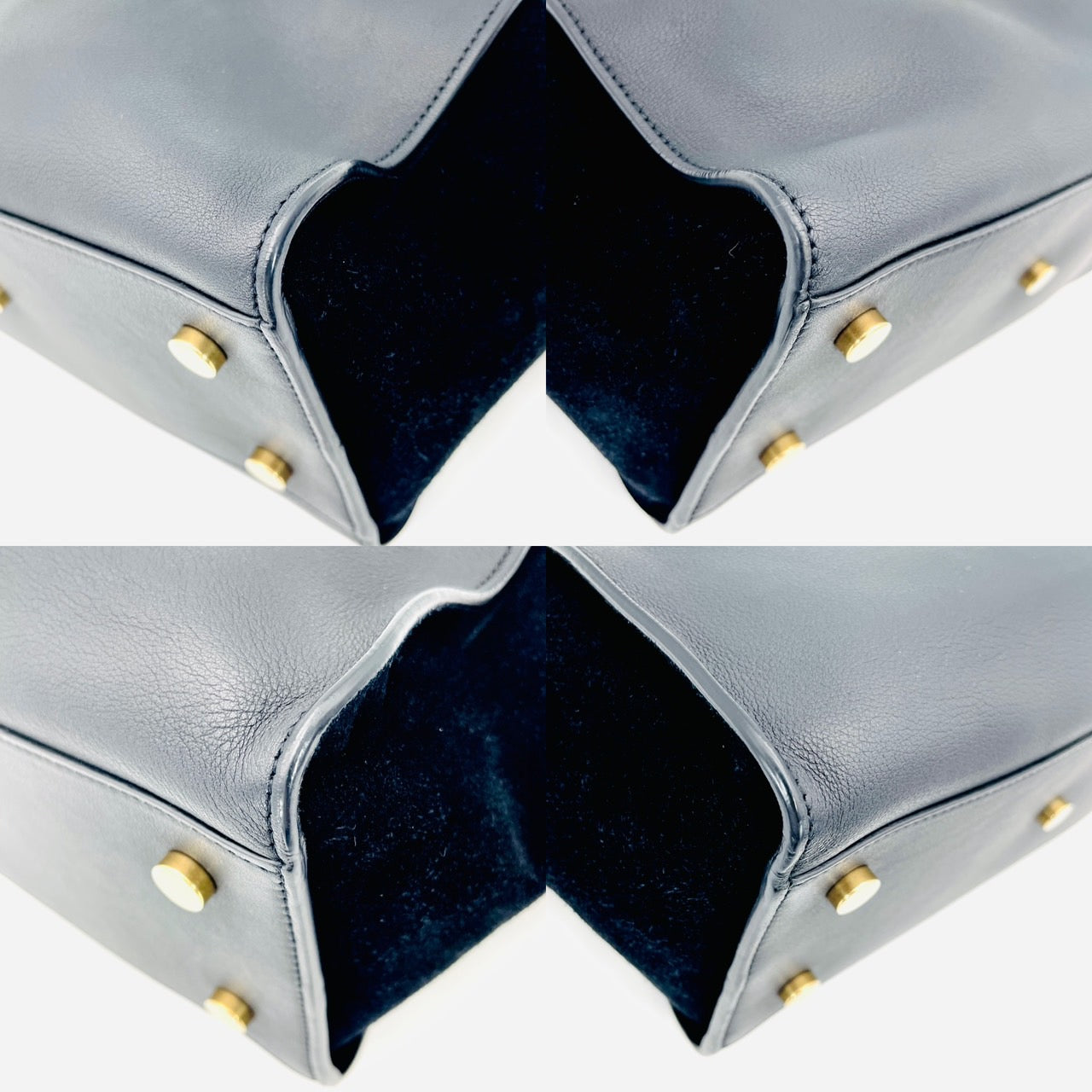 YVES SAINT LAURENT Black Downtown Cabas 2 Way Bag