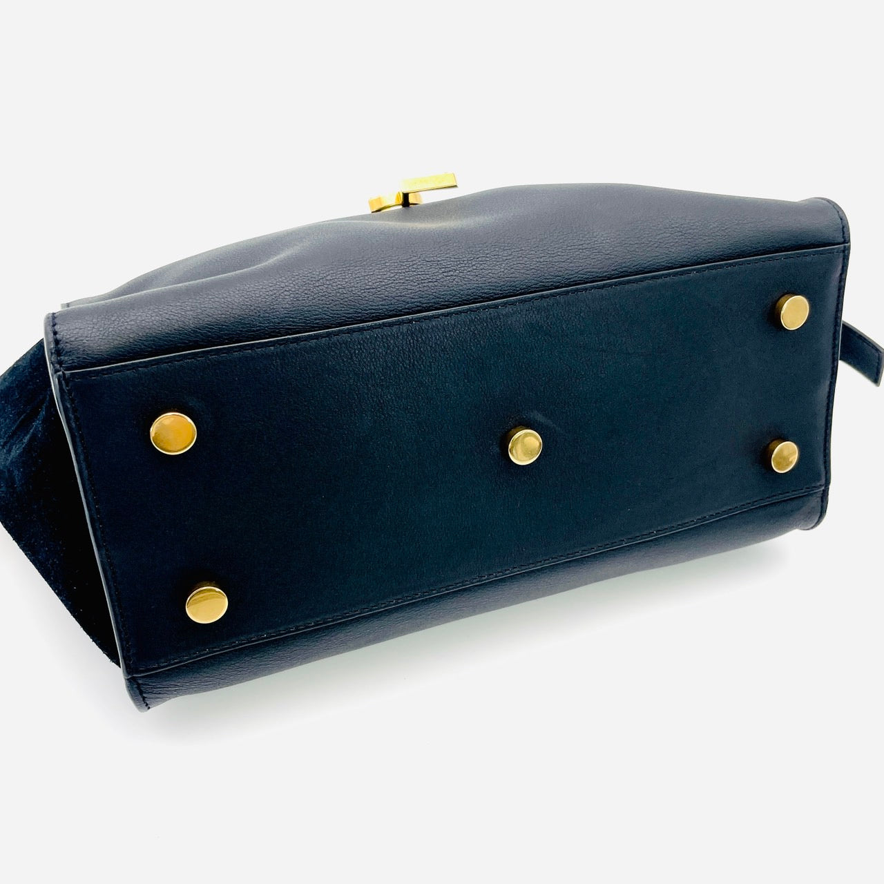 YVES SAINT LAURENT Black Downtown Cabas 2 Way Bag