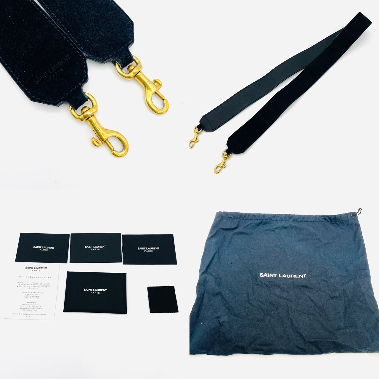 YVES SAINT LAURENT Black Downtown Cabas 2 Way Bag