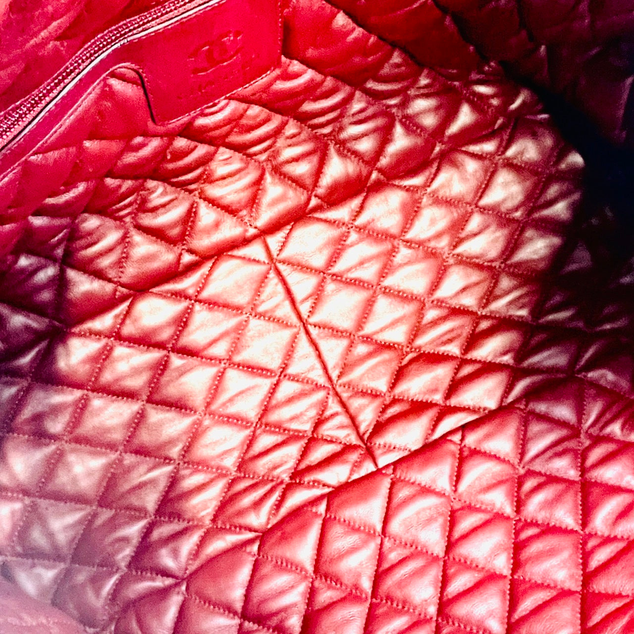 CHANEL Black Lamb Skin Coco Cocoon