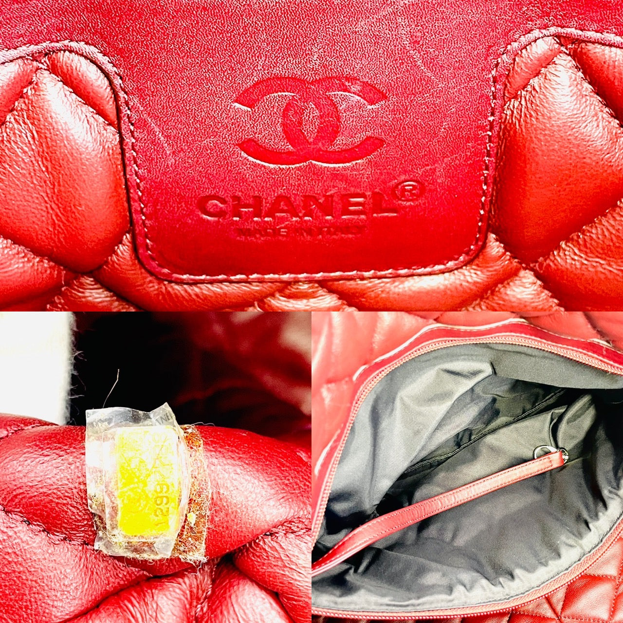 CHANEL Black Lamb Skin Coco Cocoon