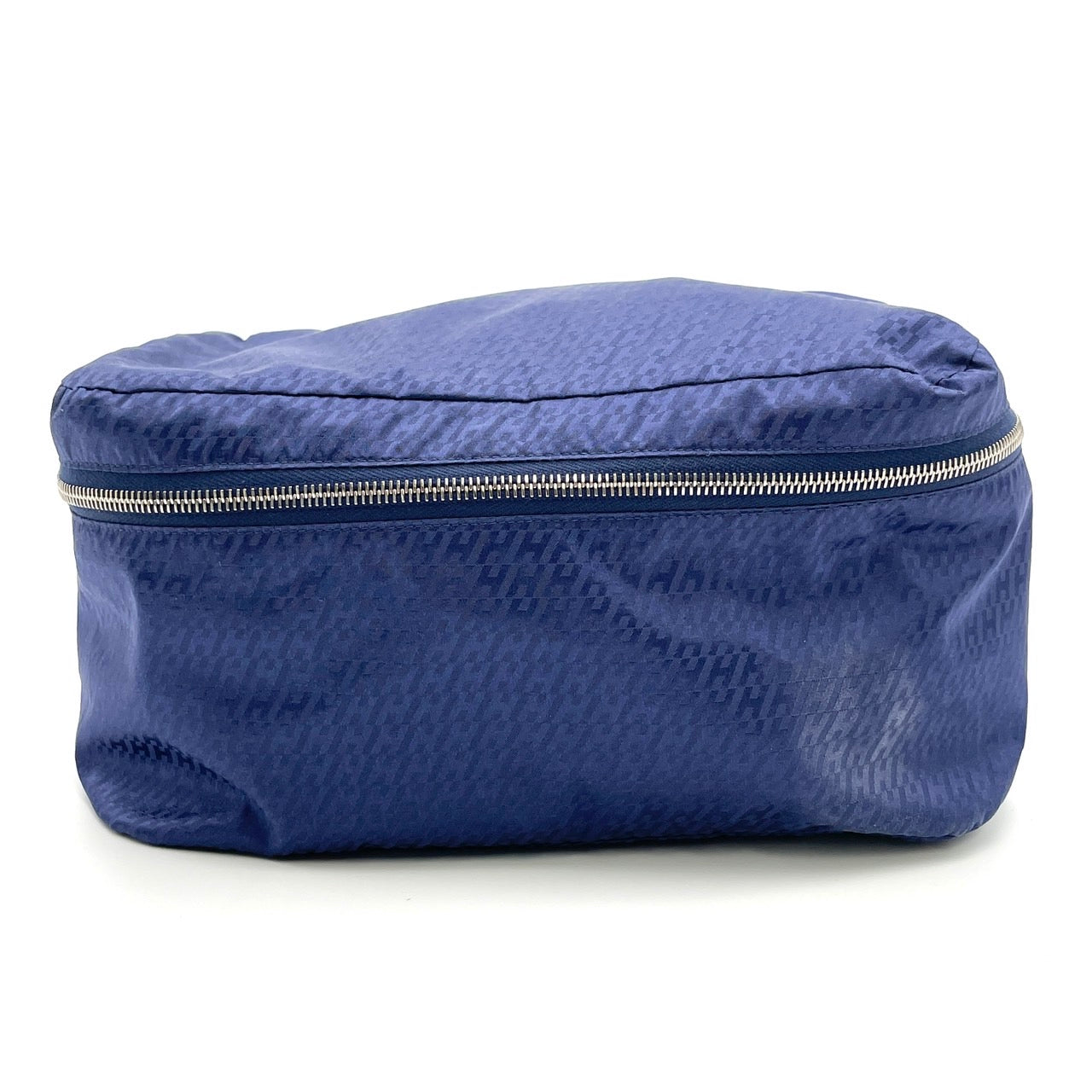 HERMES Travelsilk PM Silk Pouch Navy