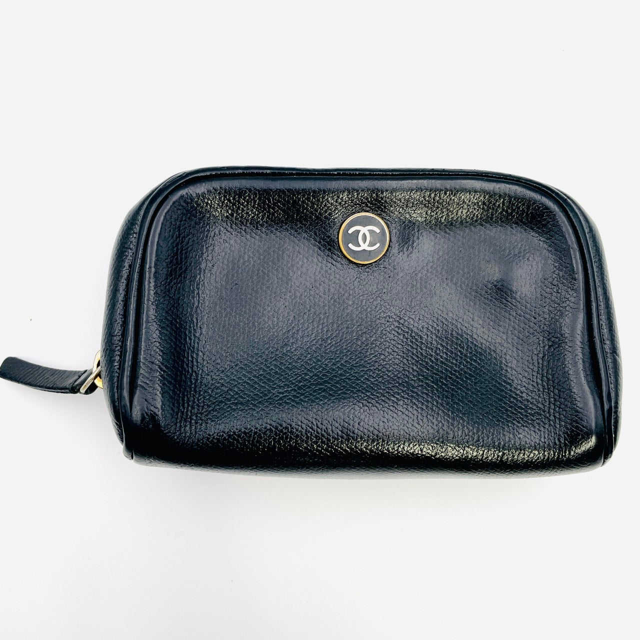 CHANEL CC mark Mini Pouch Patent Leather