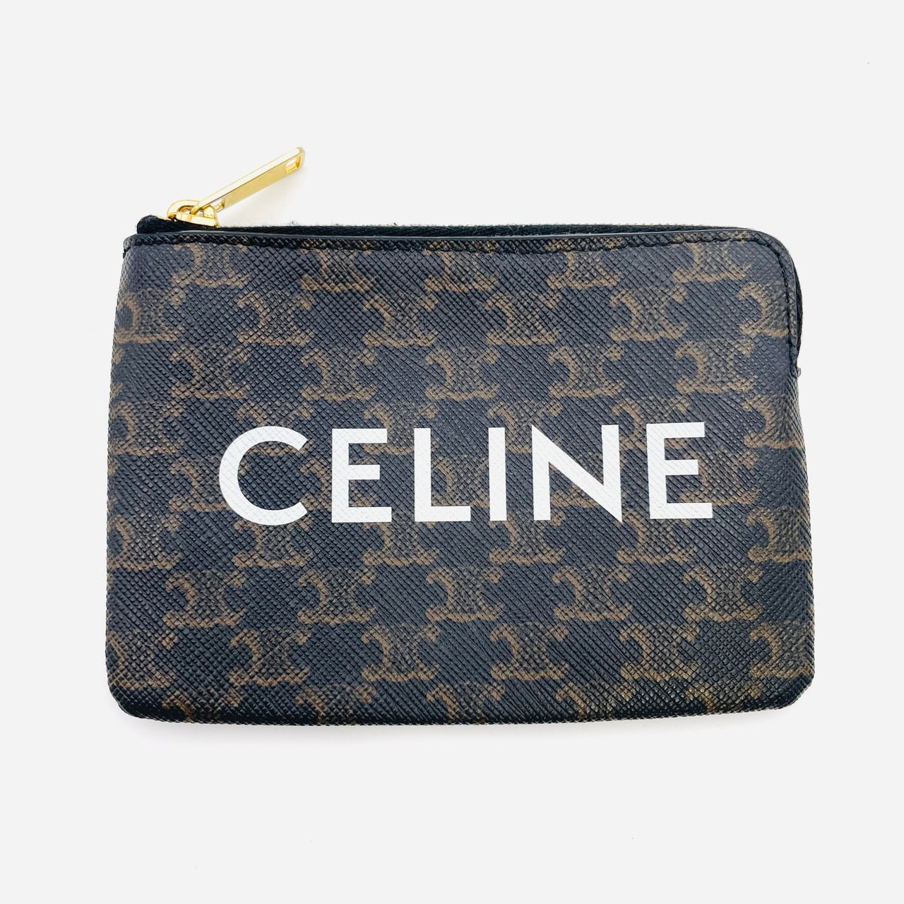 CELINE Triomphe Coincase Brown