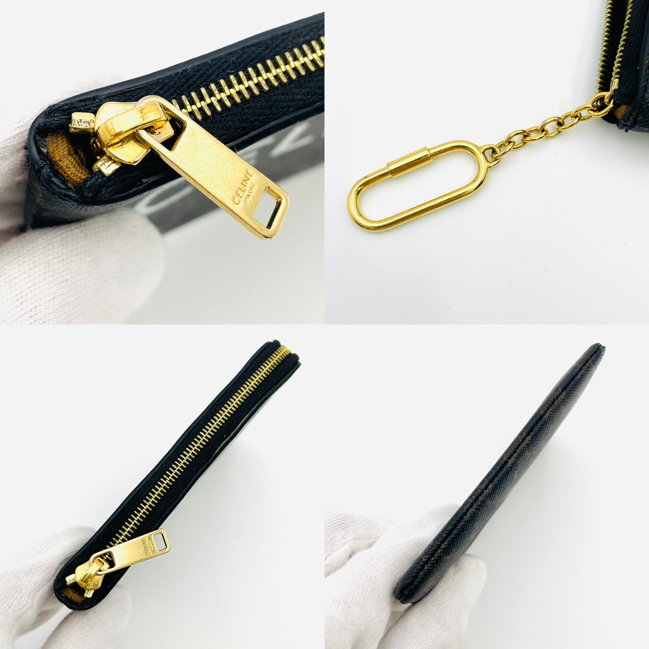 CELINE Triomphe Coincase Brown