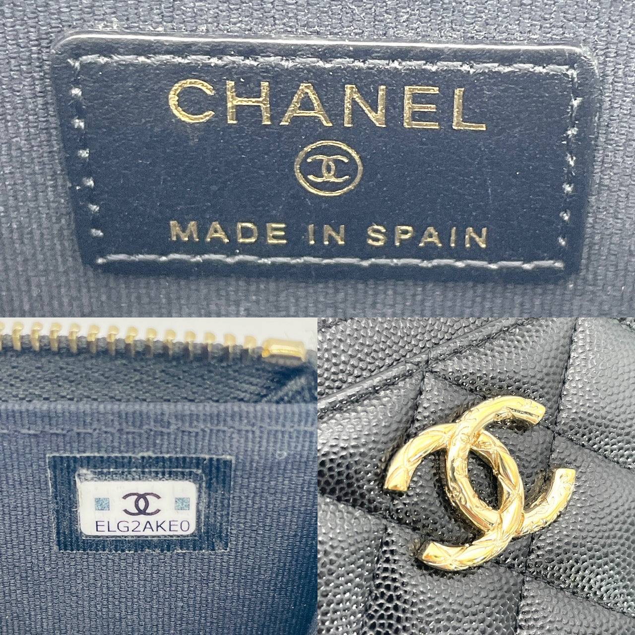 CHANEL Matelasse Caviar Skin Flagment Coincase