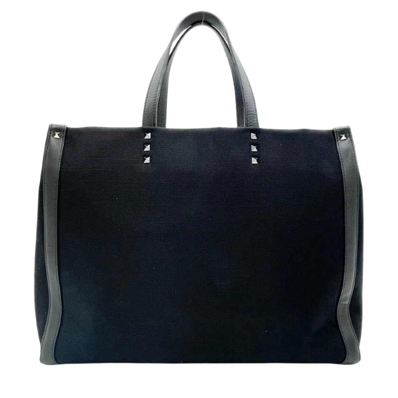 VALENTINO Garavani Canvas Black Tote