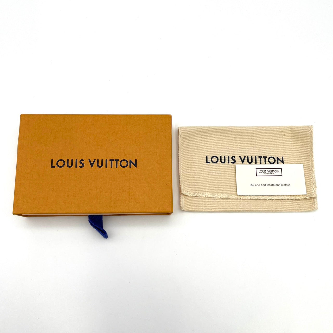 LOUIS VUITTON Black Leather Key Holder