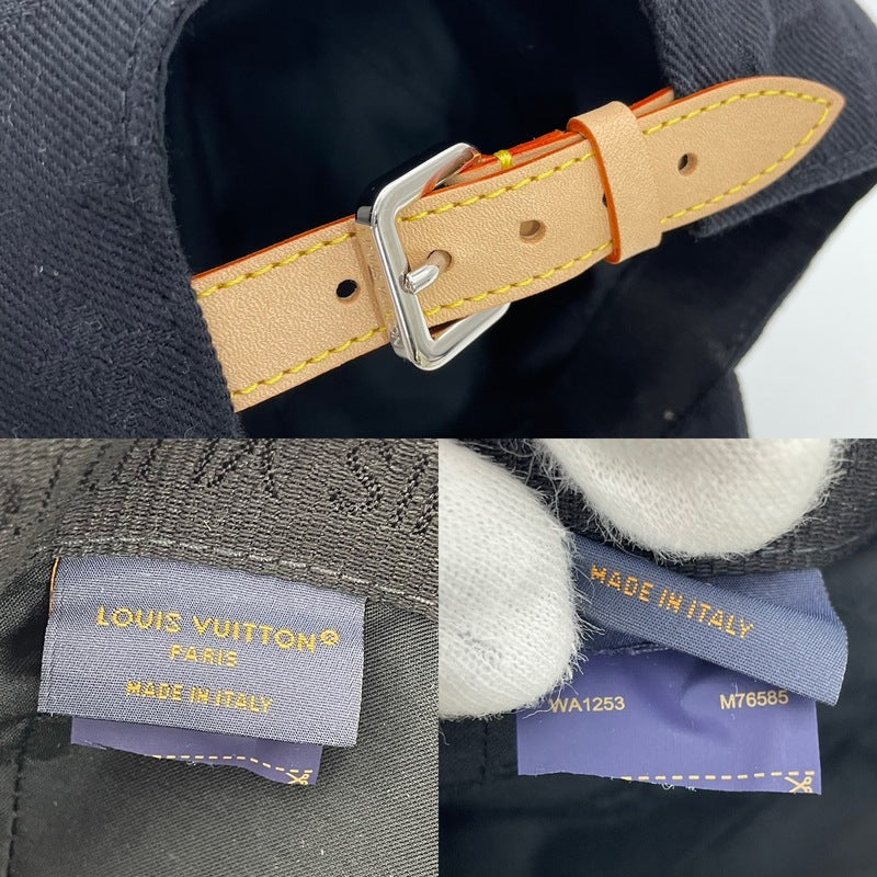 LOUIS VUITTON Essential Hat Black Canvas