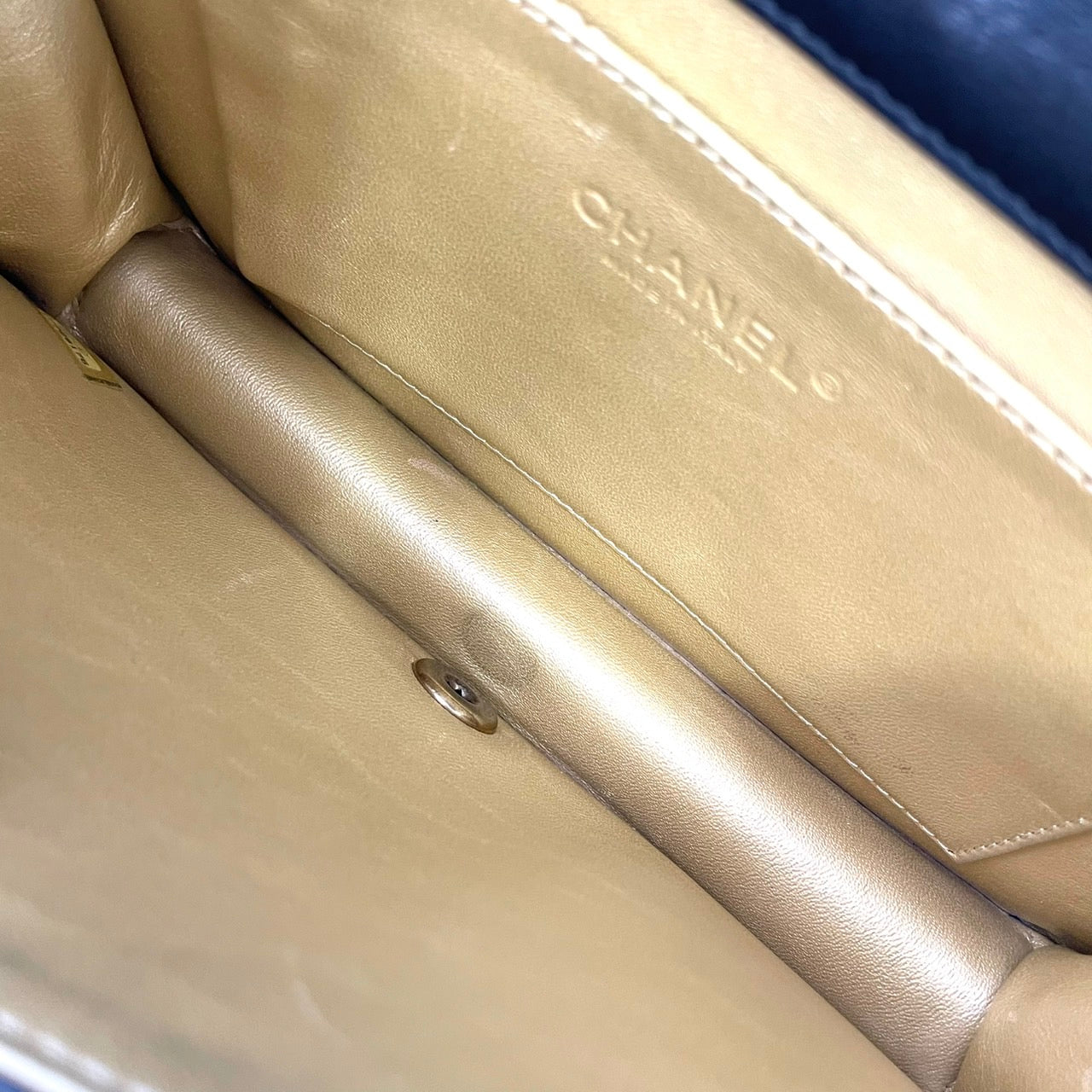 CHANEL Boy Chanel Lambskin Black Gold Hardware