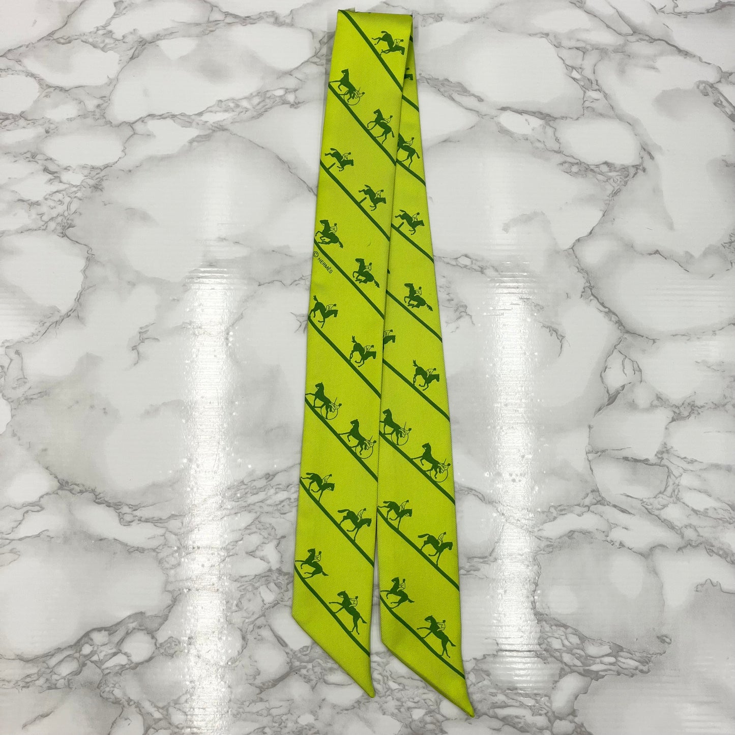 HERMES twilly riding pattern