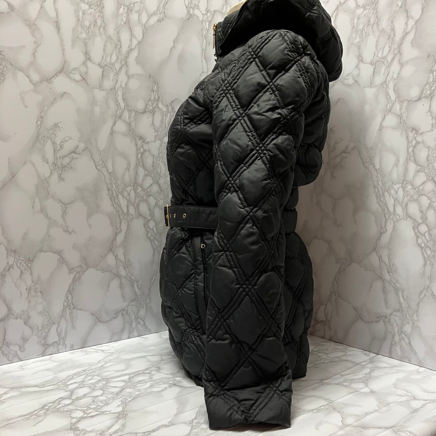 MONCLER down coat gold hardware