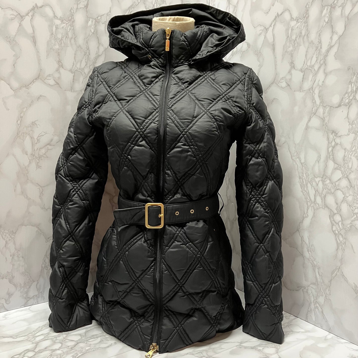 MONCLER down coat gold hardware
