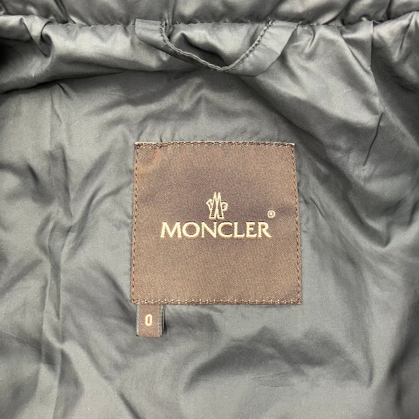 MONCLER down coat gold hardware