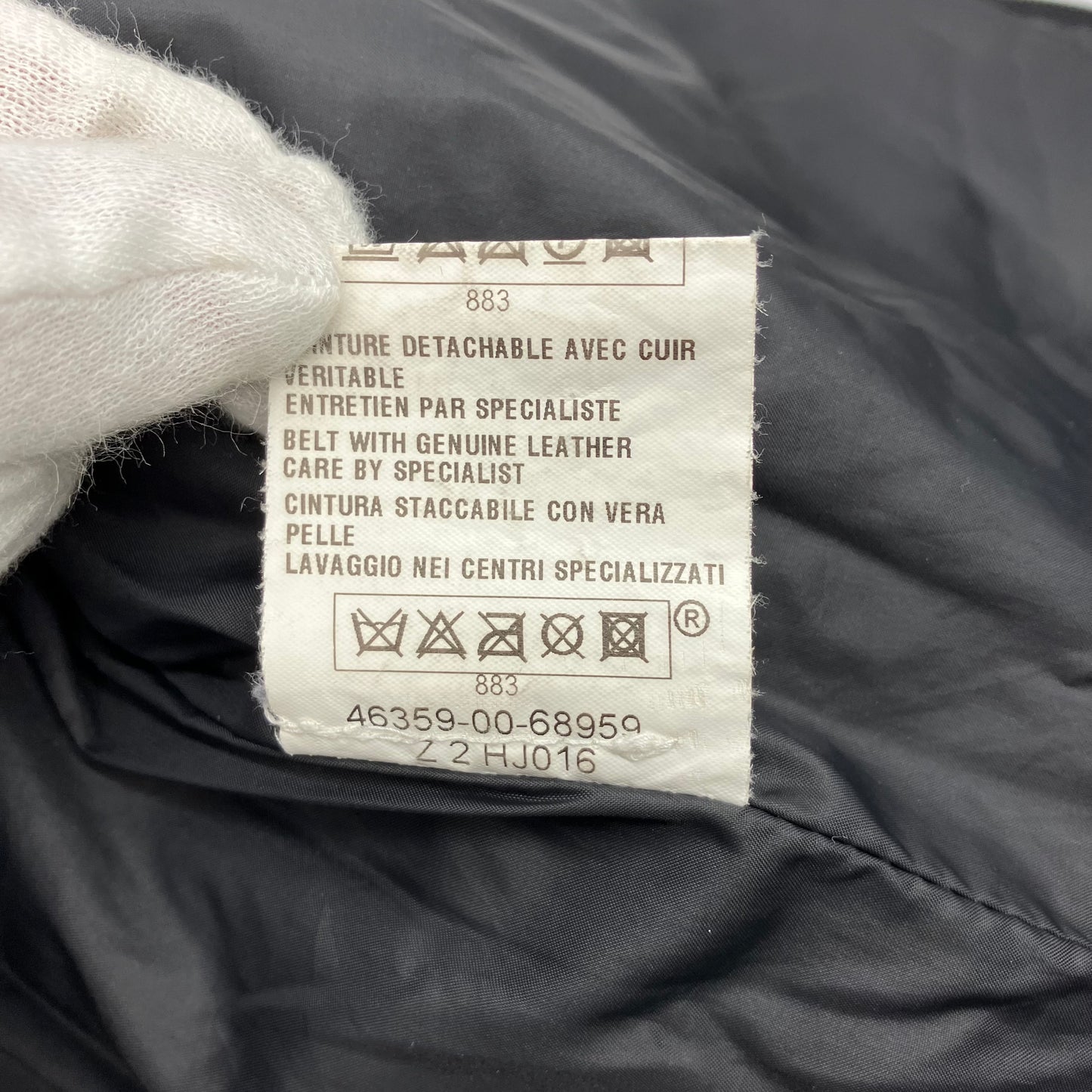 MONCLER down coat gold hardware