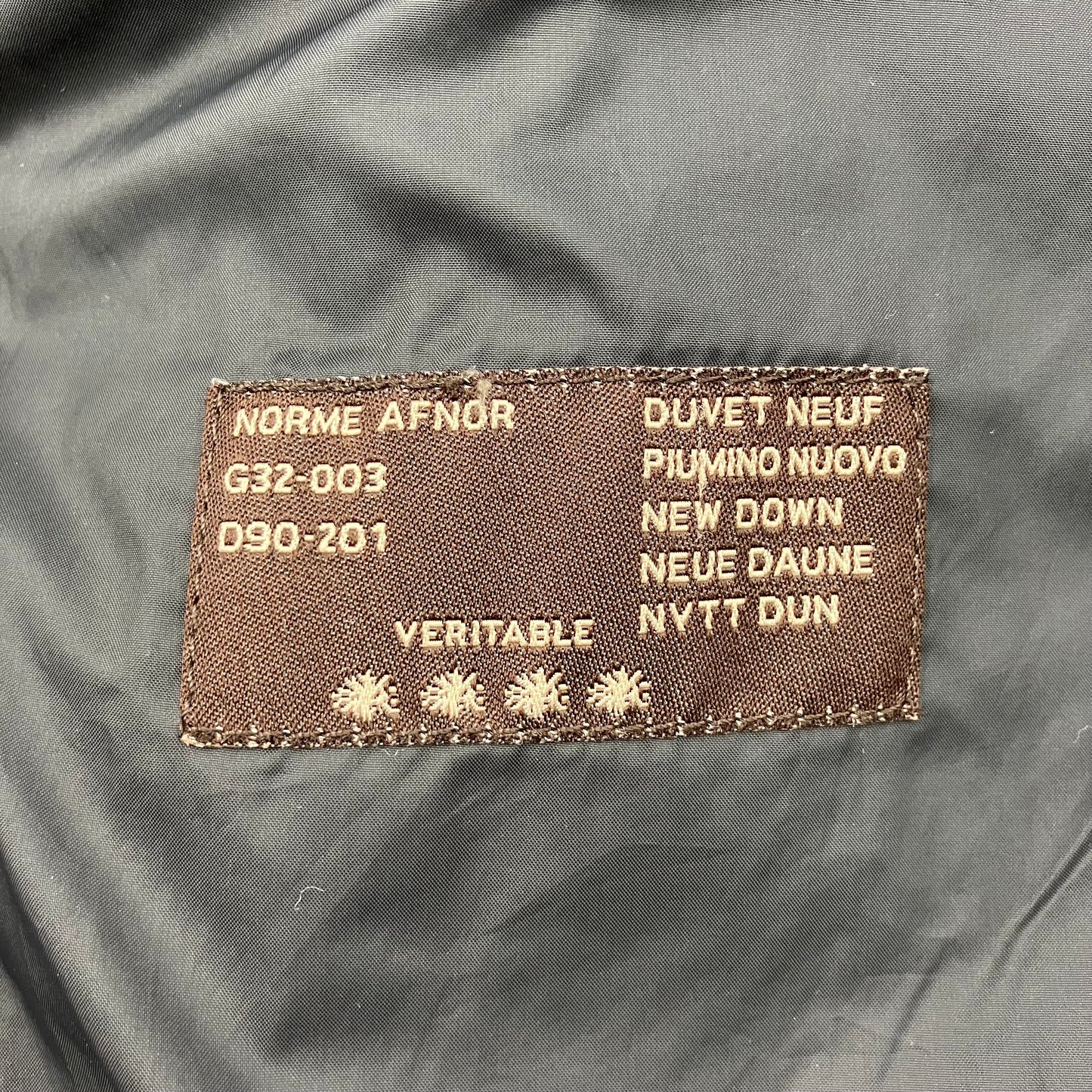 MONCLER down coat gold hardware