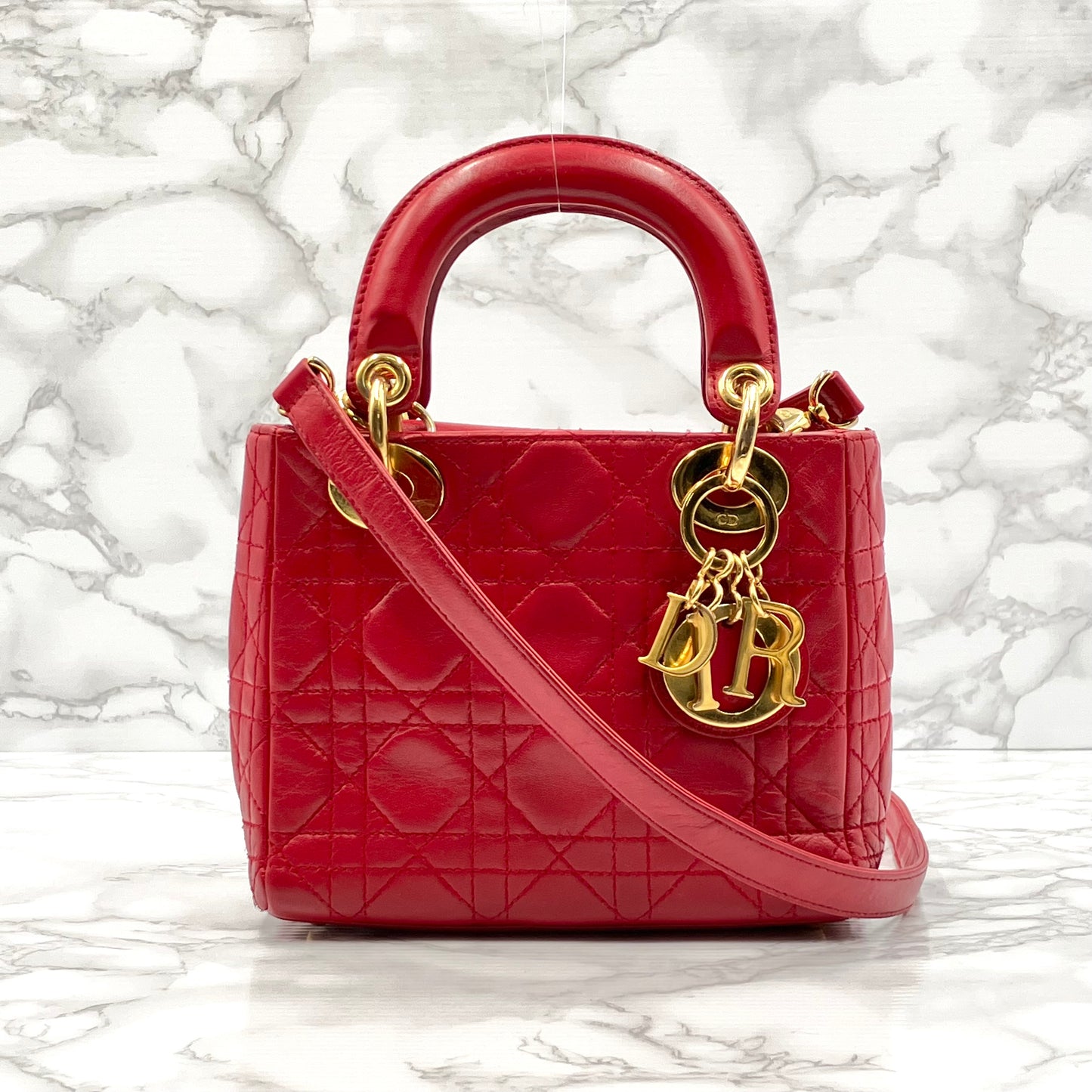 Christian Dior 2way mini canage Lady Dior