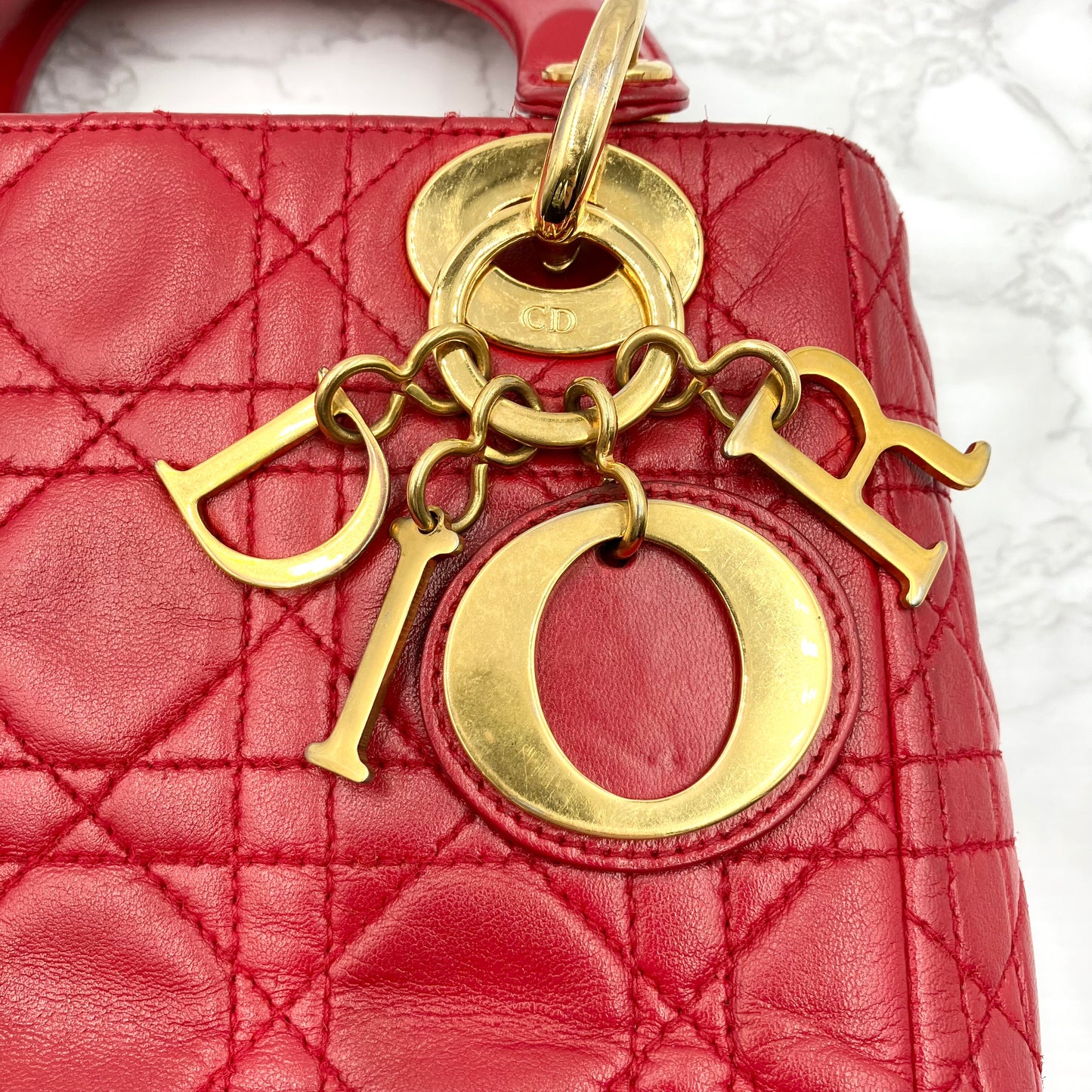 Christian Dior 2way mini canage Lady Dior