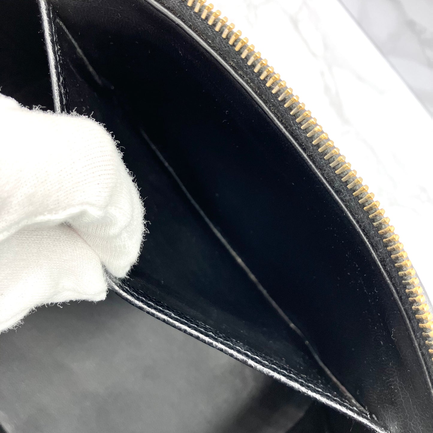 CHANEL Caviar skin 2way vanity bag