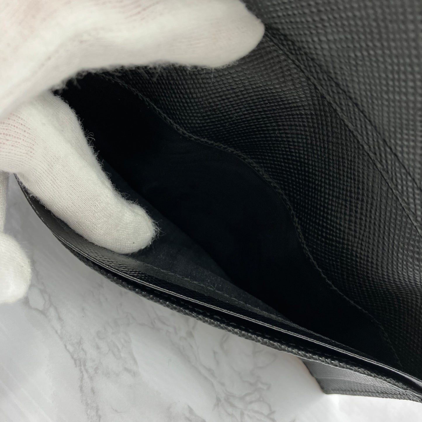 PRADA Saffiano leather long wallet