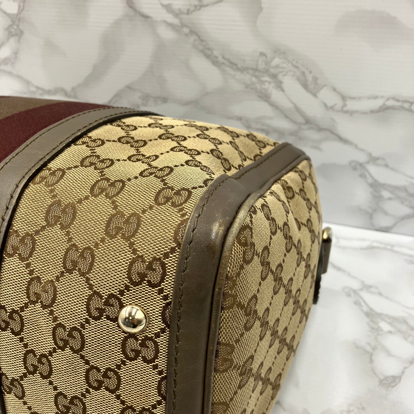 GUCCI Sherry Line 2way Boston Bag