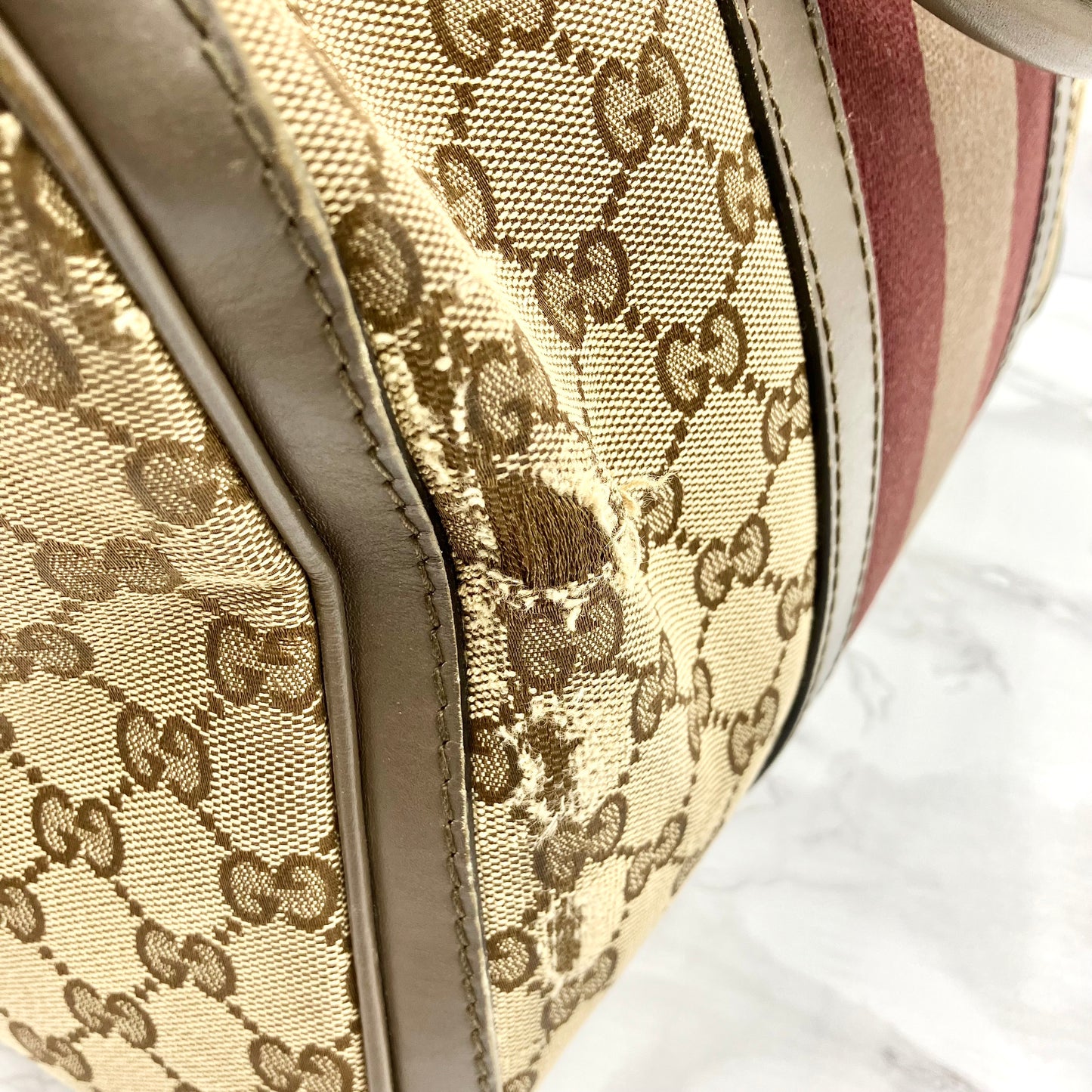 GUCCI Sherry Line 2way Boston Bag