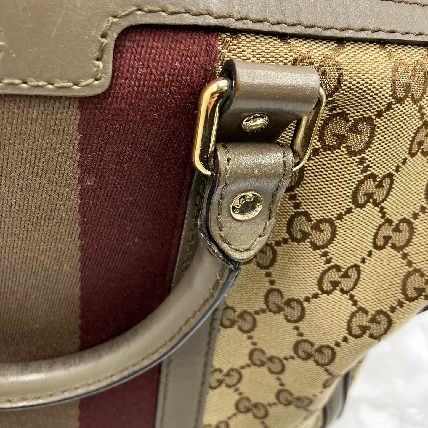 GUCCI Sherry Line 2way Boston Bag