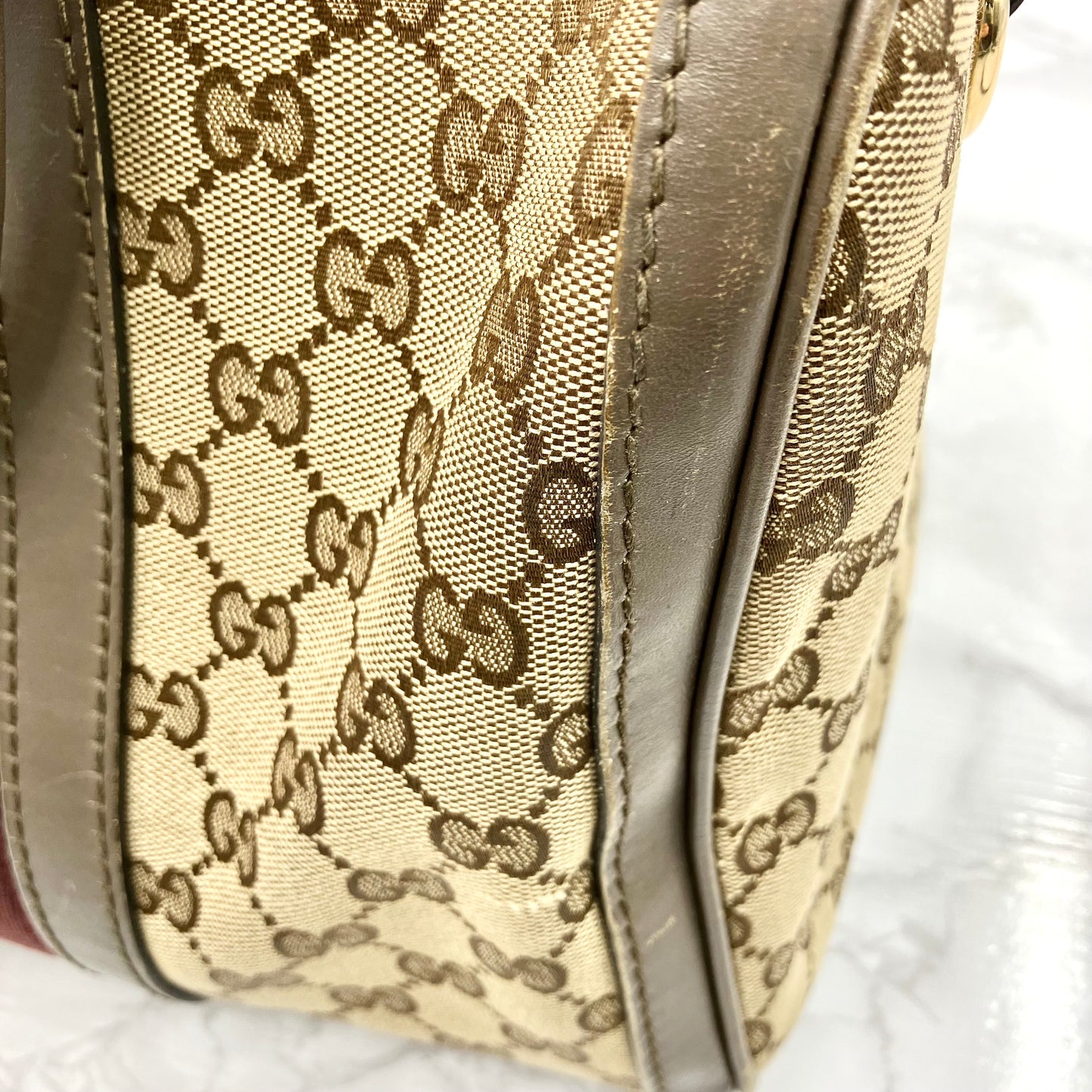 GUCCI Sherry Line 2way Boston Bag
