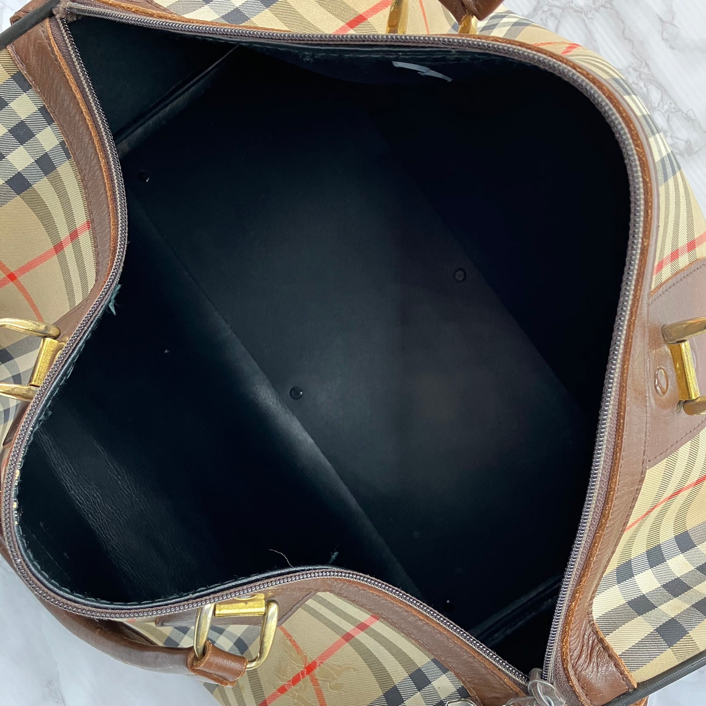 BURBERRY boston bag
