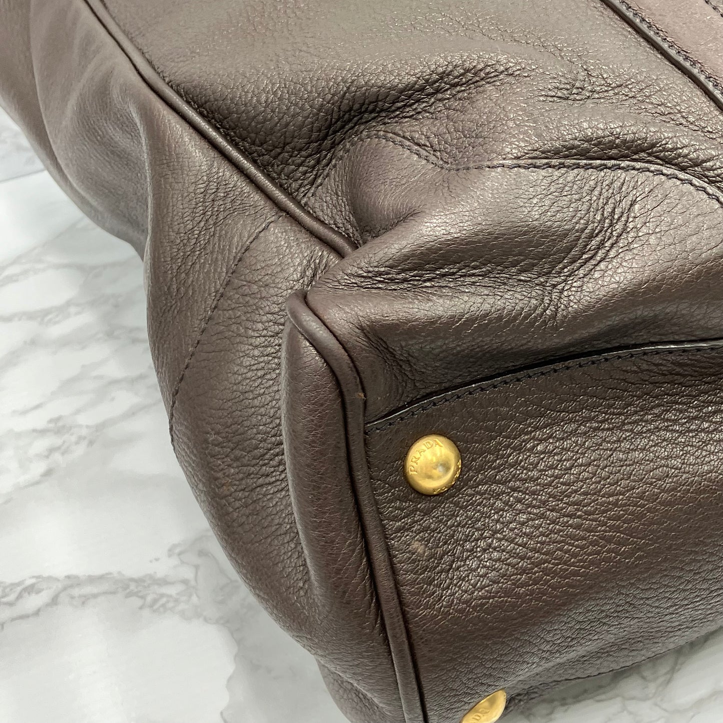 PRADA leather tote bag