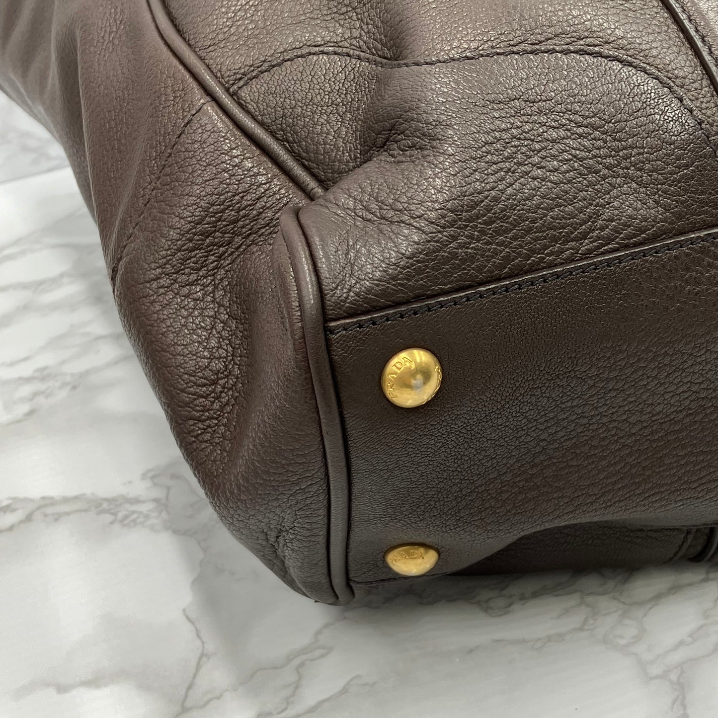 PRADA leather tote bag