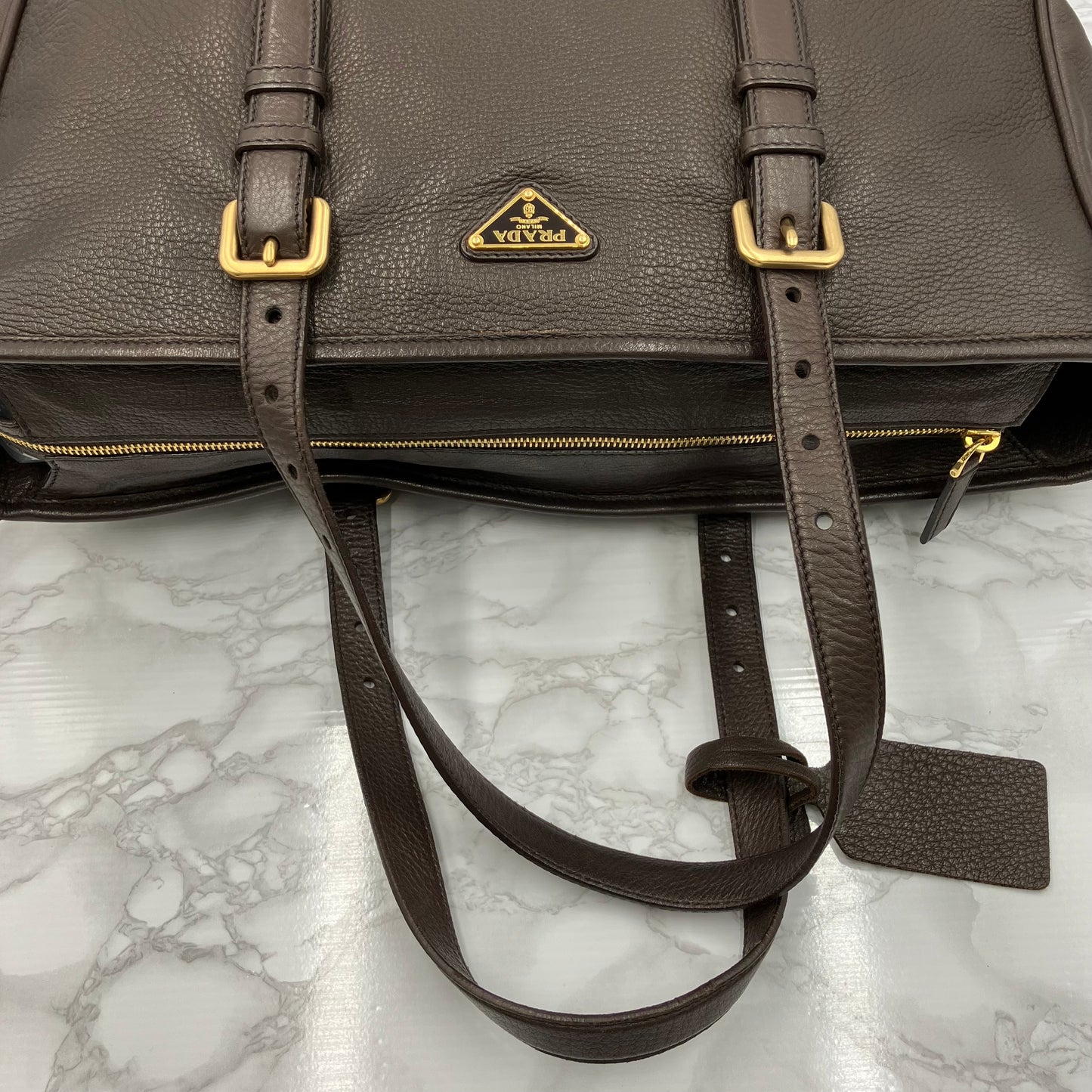 PRADA leather tote bag