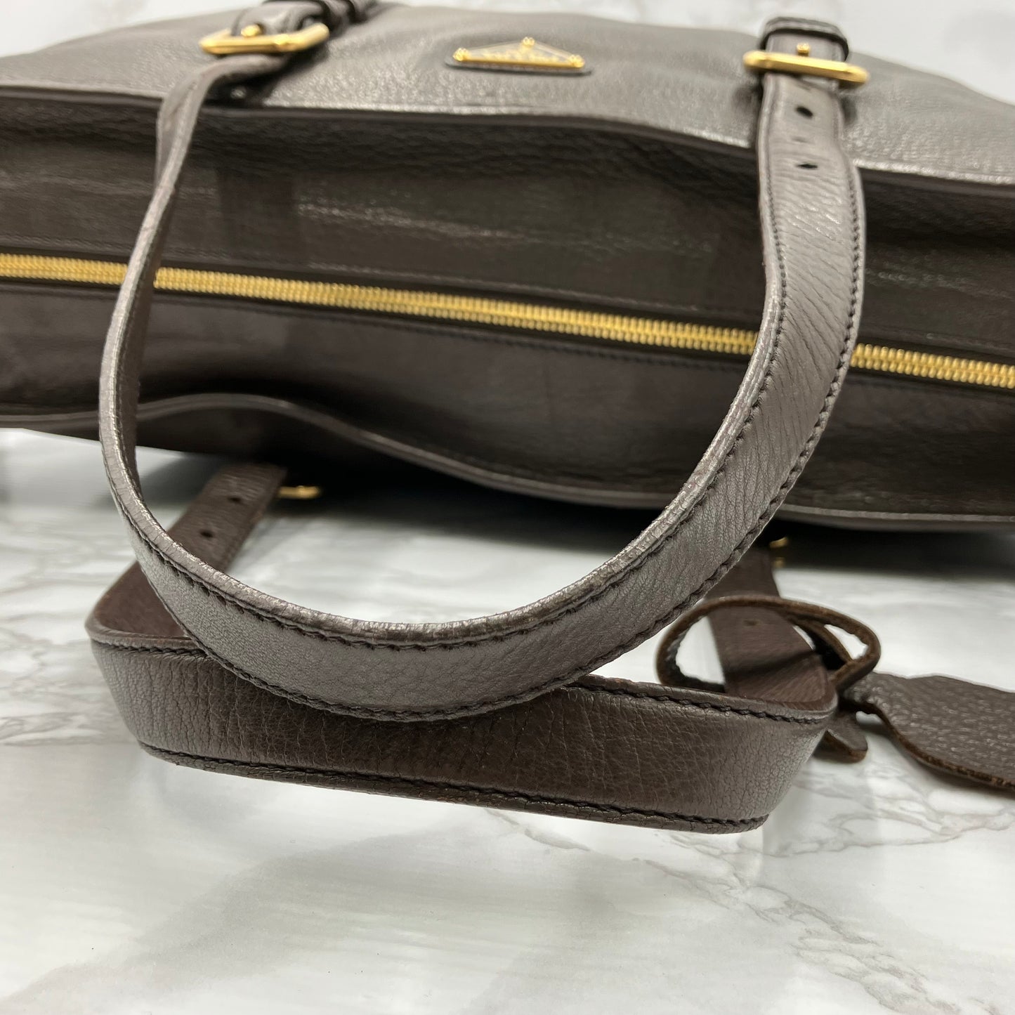 PRADA leather tote bag