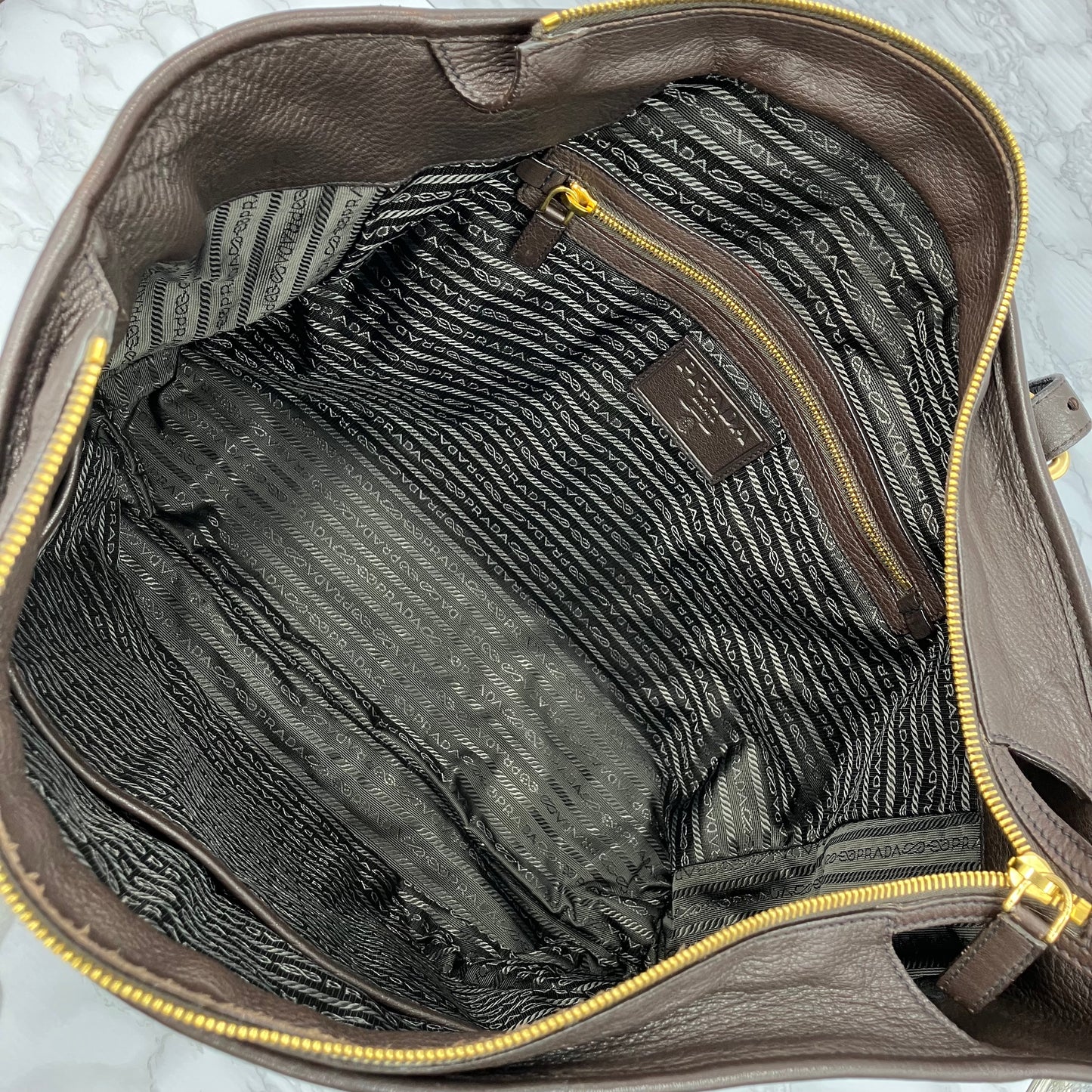 PRADA leather tote bag